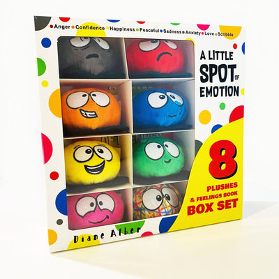 Cover Image for A Little Spot of Emotion 8 Plush Toys with Feelings Book Box Set [With Book(s)] -- Diane Alber, Other
