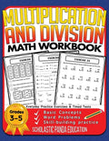 Cover Image for Multiplication and Division Math Workbook for 3rd 4th 5th Grades: Basic Concepts, Word Problems, Skill-Building Practice, Everyday Practice Exercises -- Scholastic Panda Education, Paperback