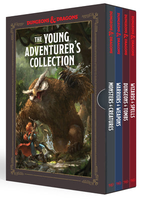 Cover Image for The Young Adventurer's Collection Box Set 1 [Dungeons & Dragons 4 Books]: Monsters & Creatures, Warriors & Weapons, Dungeons & Tombs, and Wizards & Sp -- Jim Zub, Paperback