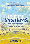 Cover Image for Hidden Systems: Water, Electricity, the Internet, and the Secrets Behind the Systems We Use Every Day (a Graphic Novel) -- Dan Nott, Paperback