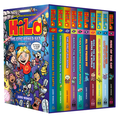 Cover Image for Hilo: The Epic Boxed Set (Books 1-10): (A Graphic Novel Boxed Set) -- Judd Winick, Hardcover