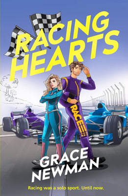 Cover Image for Racing Hearts: A Spicy, Rivals to Lovers F1 Romance -- Grace Newman, Paperback