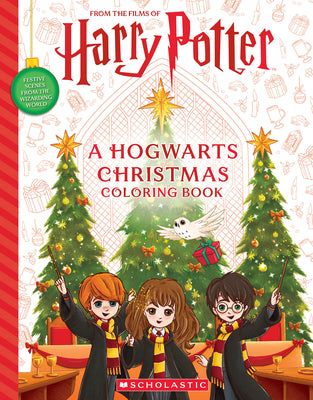 Cover Image for A Hogwarts Christmas: An Official Harry Potter Coloring Book -- Dizzy Devil Designs, Paperback