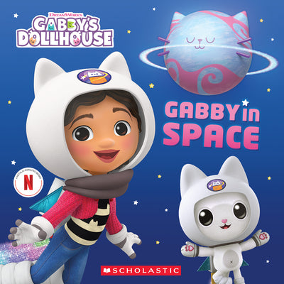 Cover Image for Gabby's Dollhouse: Gabby in Space (Storybook with Sparkly Cover) -- Pamela Bobowicz, Paperback