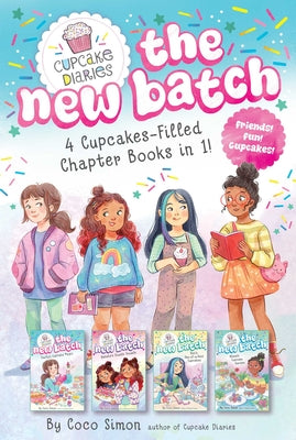 Cover Image for 4 Cupcake-Filled Chapter Books in 1!: Emily's Cupcake Magic!; Natalie's Double Trouble; Ren's One-Of-A-Kind Cupcakes; Alana's Cupcake Garden -- Coco Simon, Paperback