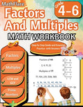Cover Image for Factors and Multiples Math Workbook 4th to 6th Grade: Factoring, Prime Numbers, Greatest Common Factor (GCF), Multiples, Lowest Common Multiple (LCM) -- Mathflare Publishing, Paperback