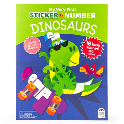 Cover Image for Dinosaurs: My Very First Sticker by Number -- Lwillys Tafur, Paperback